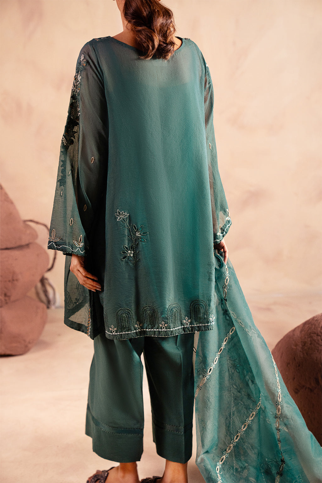 4 PIECE EMBROIDERED PRET - SELVI